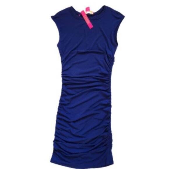 Catherine Malandrino Blue Ruched Dress - Picture 1 of 5